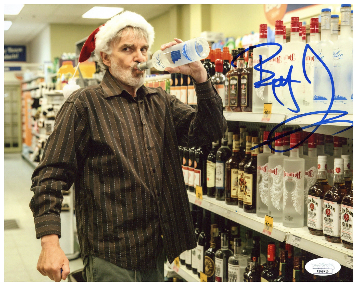 Billy Bob Thornton Signed 8x10 Bad Santa Autographed JSA COA