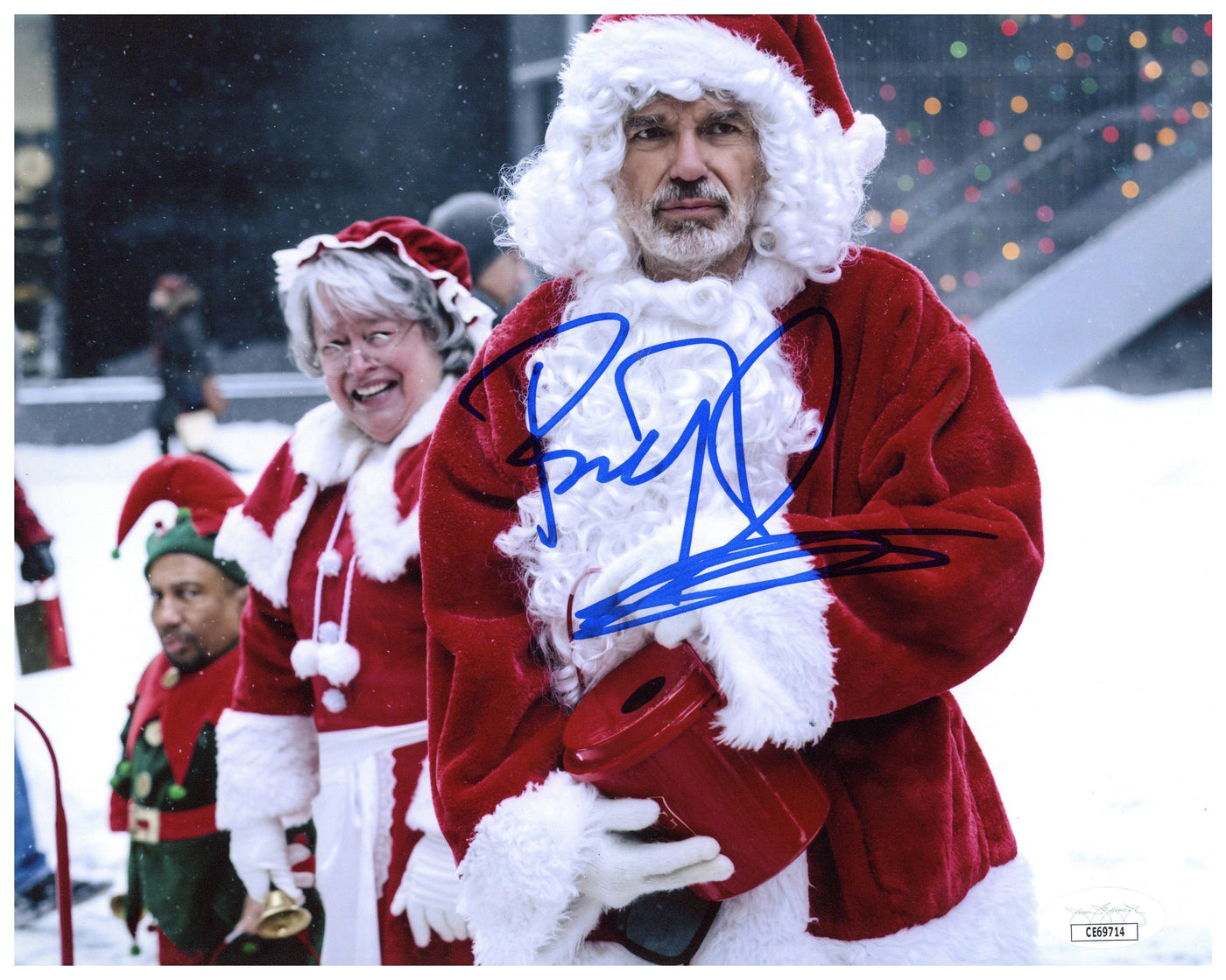Billy Bob Thornton Signed 8x10 Bad Santa Autographed JSA COA 2