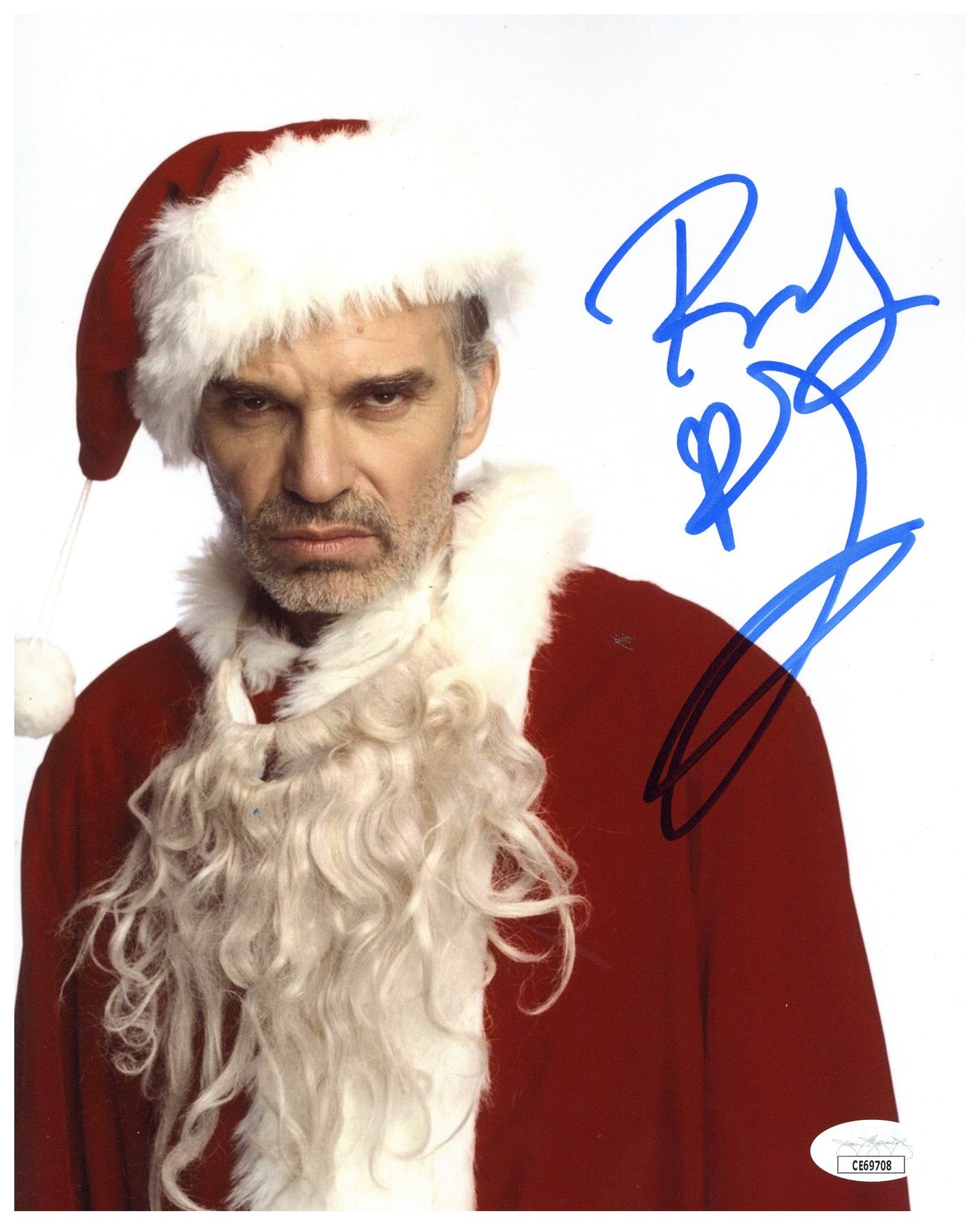 Billy Bob Thornton Signed 8x10 Bad Santa Autographed JSA COA 6
