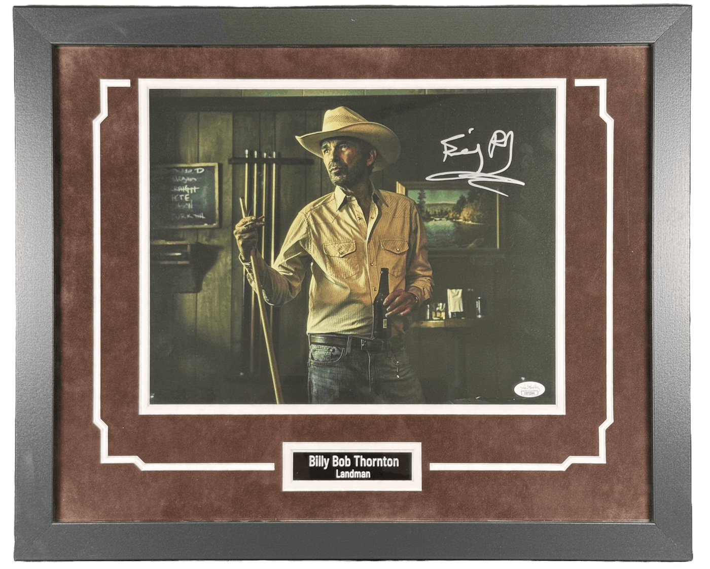 Billy Bob Thornton Signed Landman 11x14 Photo Custom Framed Autographed JSA COA
