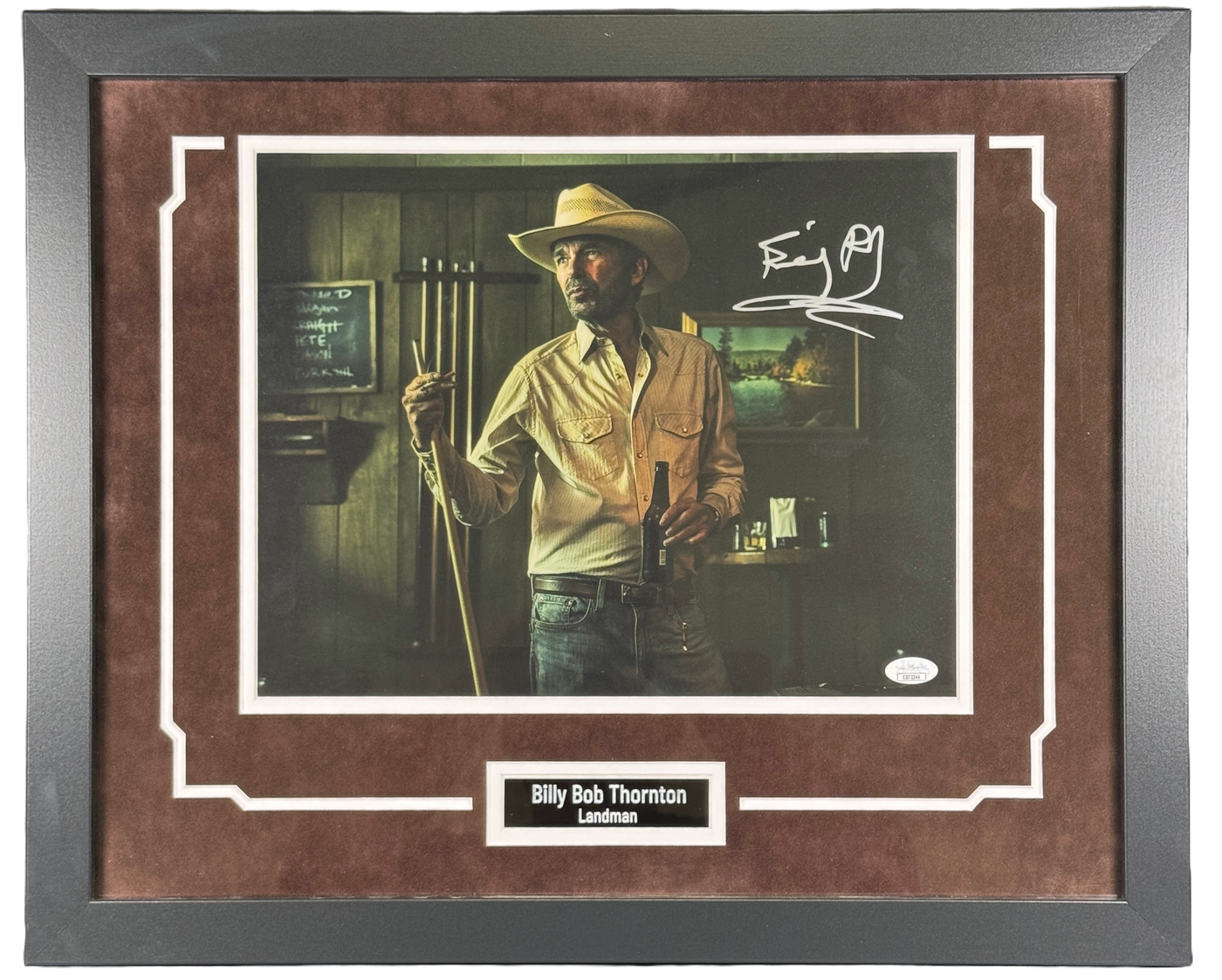 Billy Bob Thornton Signed Landman 11x14 Photo Custom Framed Autographed JSA COA