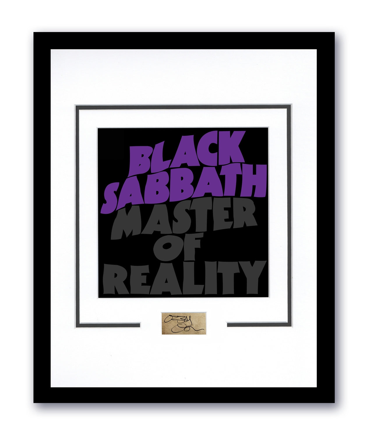 Black Sabbath Ozzy Osbourne Autograph 11x14 Framed Photo Master Of Reality ACOA