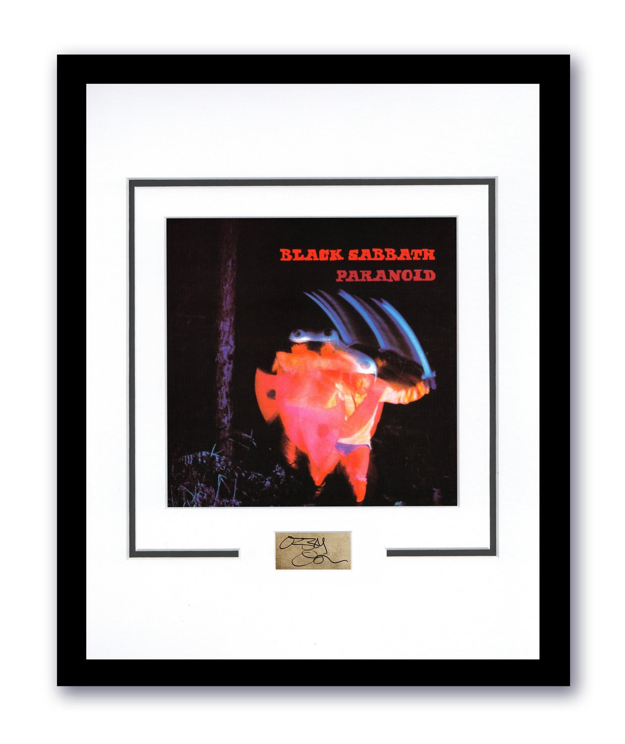 Black Sabbath Ozzy Osbourne Autographed Signed 11x14 Framed Photo Paranoid ACOA