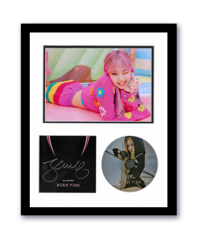 Blackpink Jennie Autographed Signed 11x14 Framed CD Photo Born Pink Venom ACOA 11
