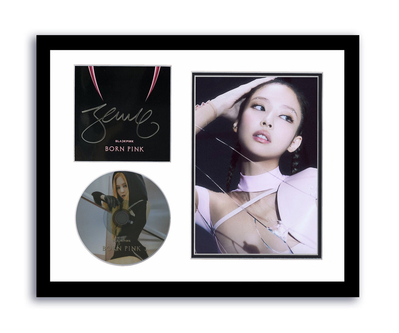 Blackpink Jennie Autographed Signed 11x14 Framed CD Photo Born Pink Venom ACOA 6