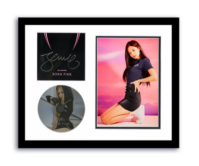 Blackpink Jennie Autographed Signed 11x14 Framed CD Photo Born Pink Venom ACOA 7