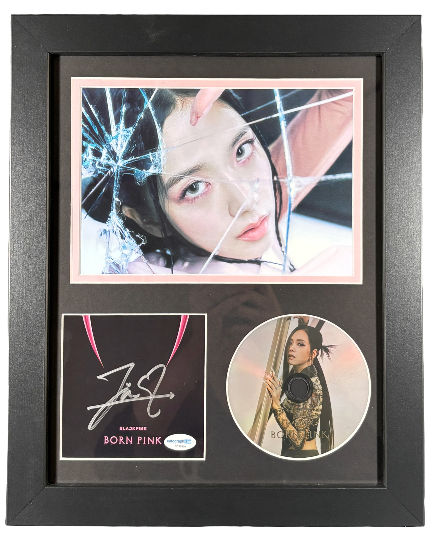 Blackpink Jisoo Signed 11x14 Framed CD Born Pink Venom Autographed K-Pop ACOA