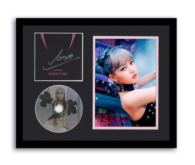 Blackpink Lisa Autographed Signed 11x14 Framed CD Photo Born Pink Venom ACOA 3