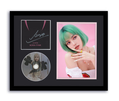 Blackpink Lisa Autographed Signed 11x14 Framed CD Photo Born Pink Venom ACOA 9
