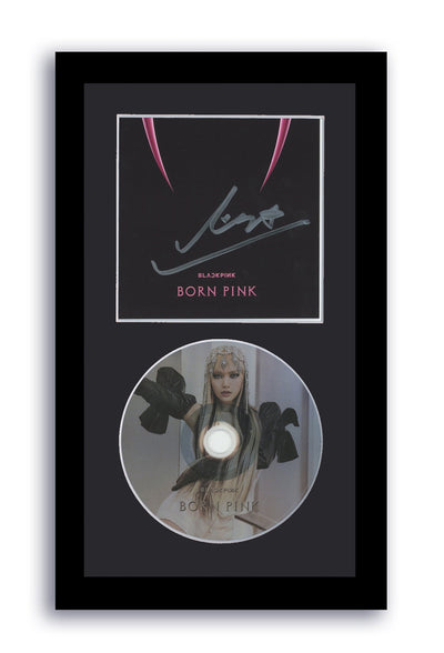 Blackpink Lisa Autographed Signed 7x12 Framed CD Born Pink Venom ACOA 2