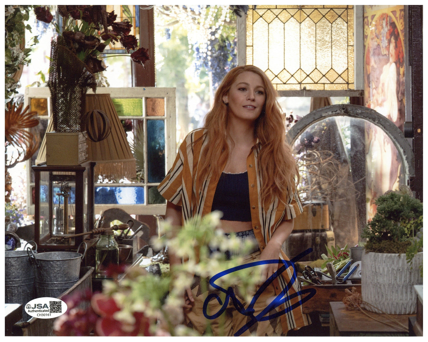 Blake Lively Signed 8x10 Photo It Ends With Us Autographed JSA COA 3