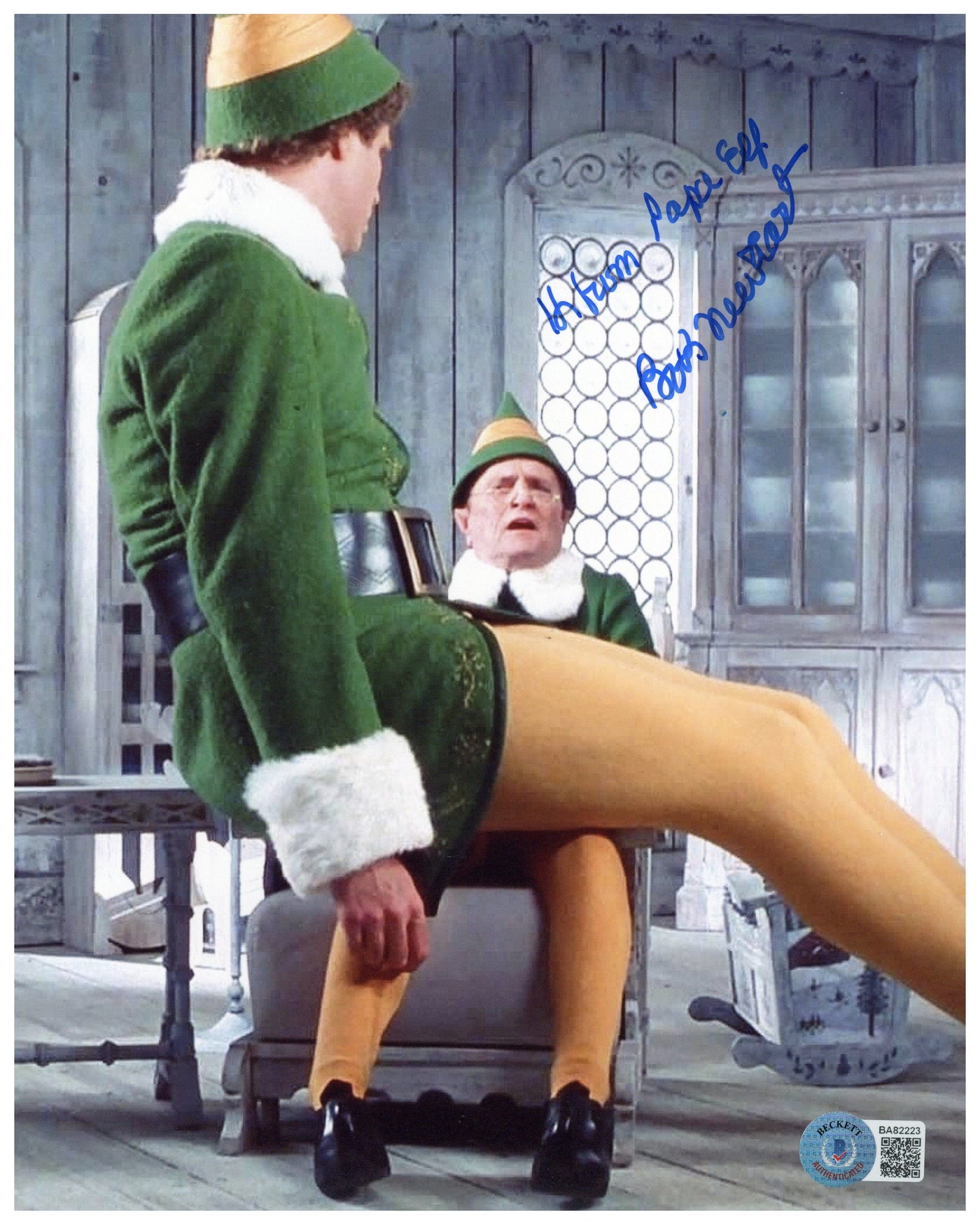 Bob Newhart Signed 8x10 Photo Elf Autographed BAS COA