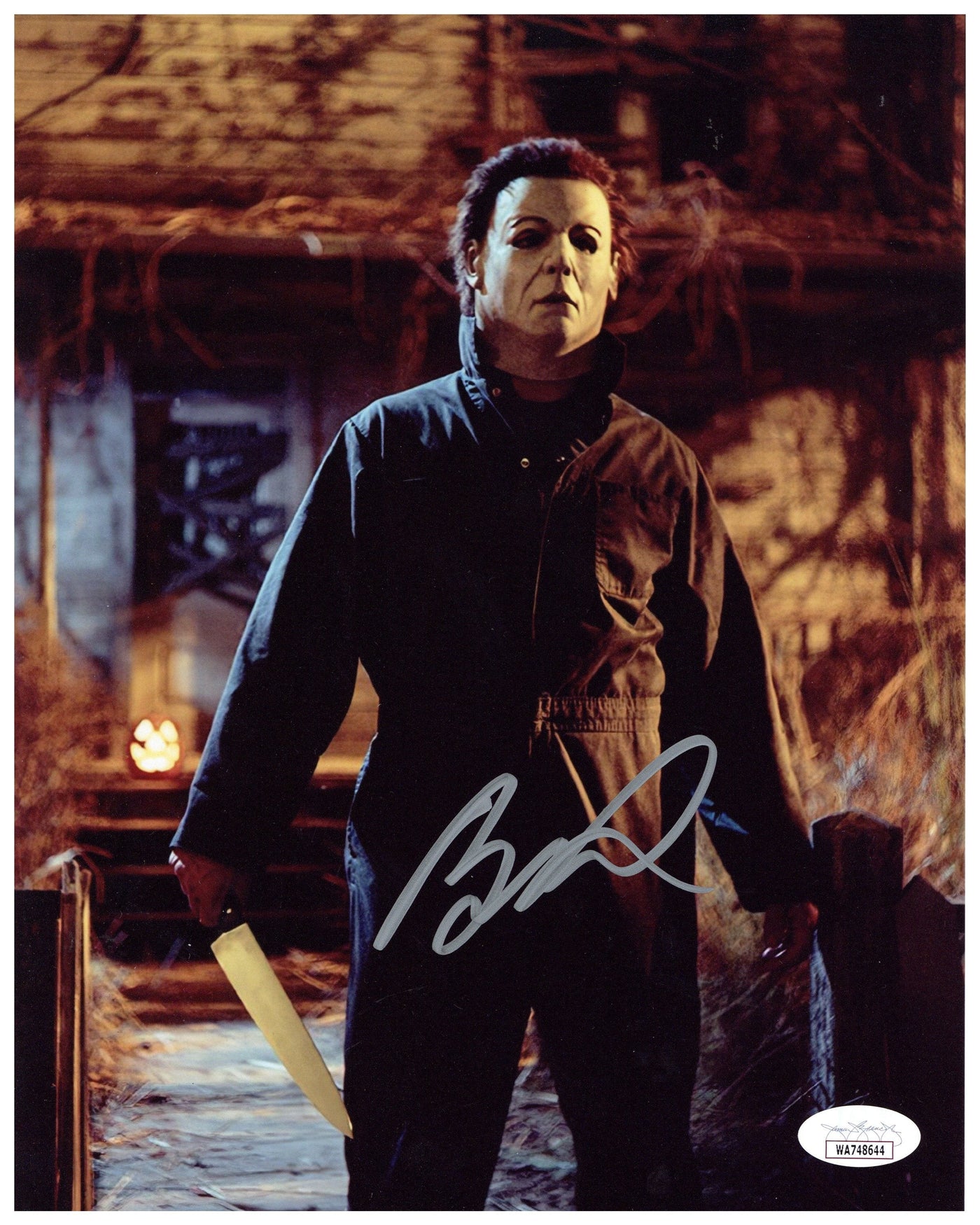 Brad Loree Signed 8x10 Photo Halloween Michael Myers Authentic Autographed JSA #3