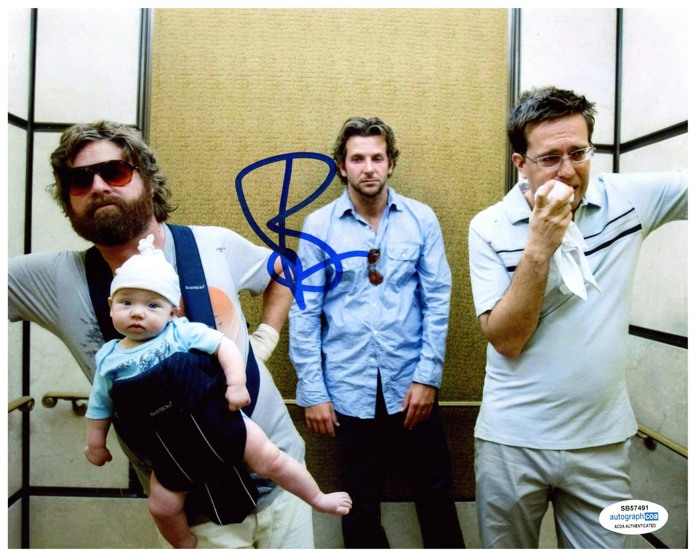 Bradley Cooper Signed 8x10 Photo Hangover Authentic Autographed ACOA