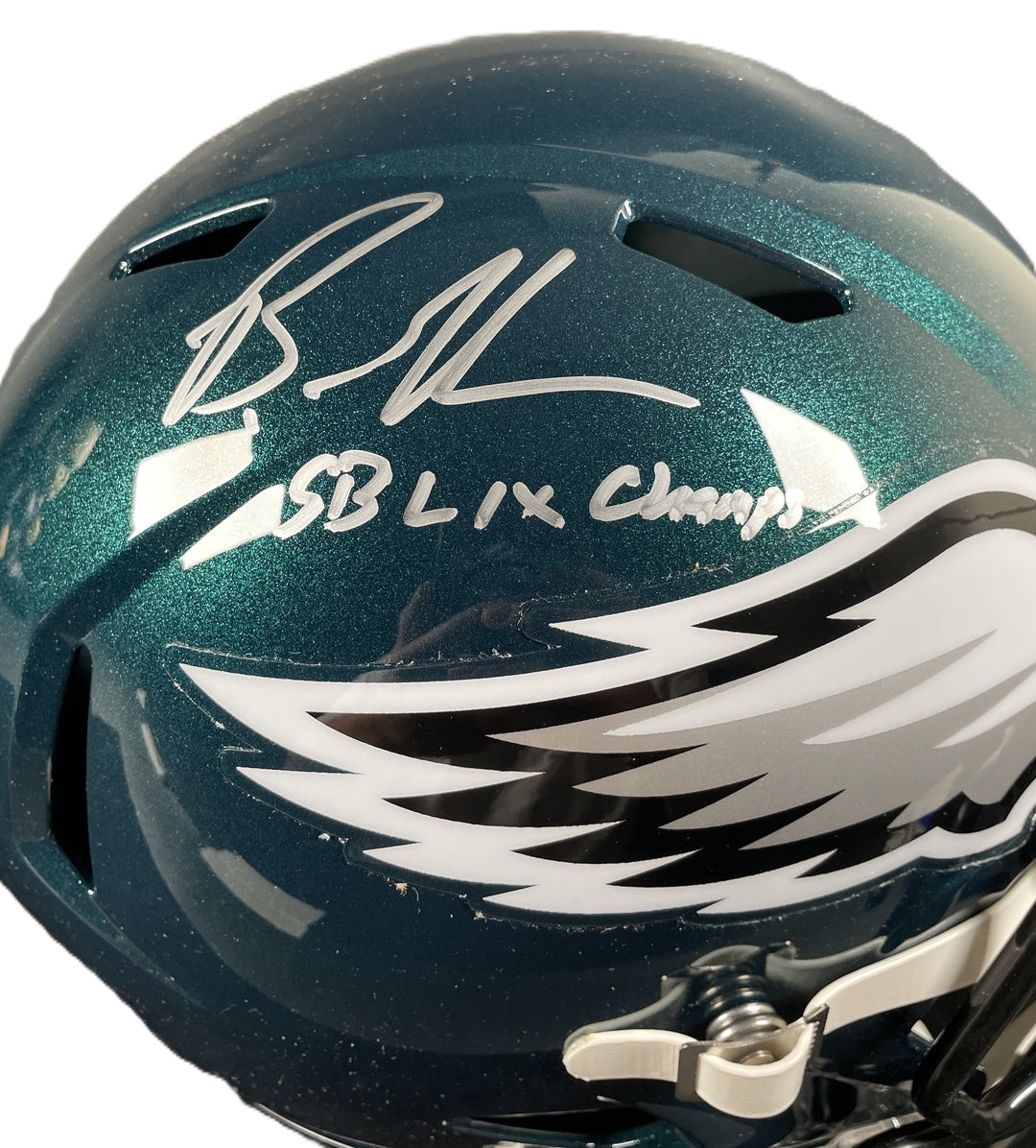 Brandon Graham Signed Eagles F/S Speed Rep Helmet SB Champs Beckett COA