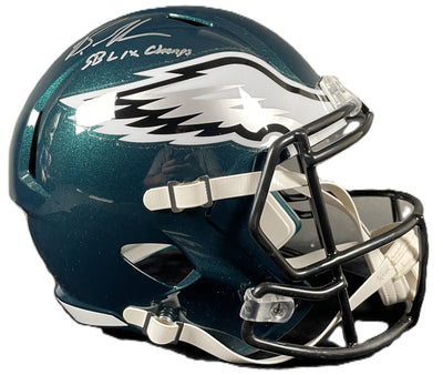 Brandon Graham Signed Eagles F/S Speed Rep Helmet SB Champs Beckett COA