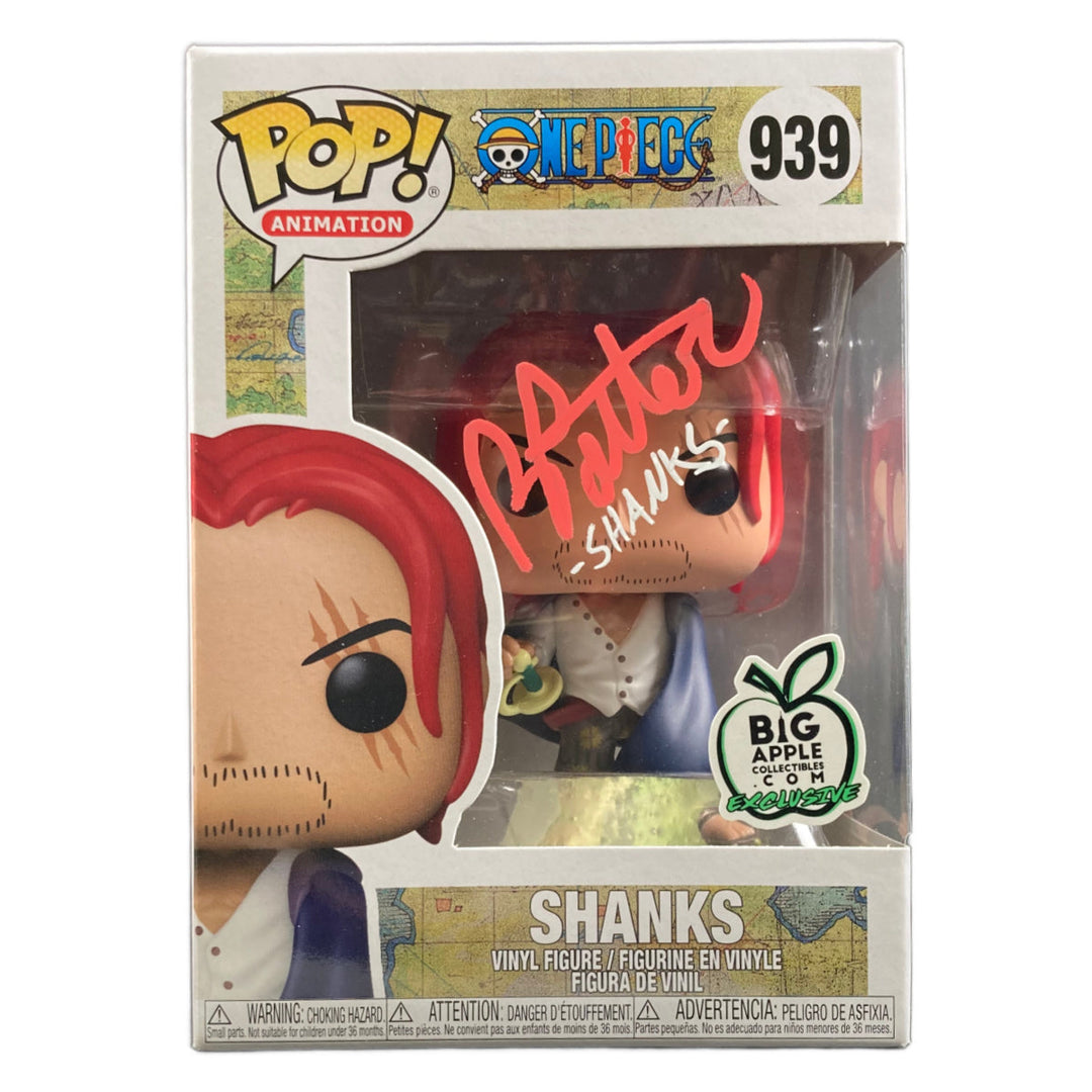 Brandon Potter Signed Funko Pop! #939 One Piece Shanks POP COA
