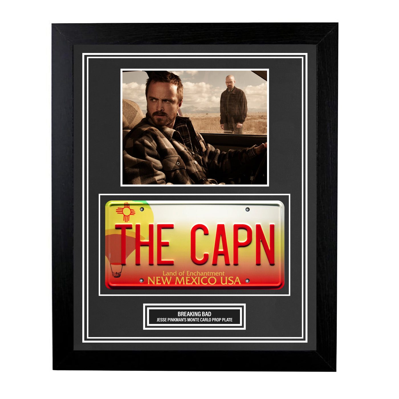 Breaking Bad Custom Framed Monte Carlo Jesse Pinkman License Plate Prop Display