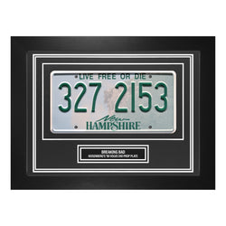 Image of Breaking Bad Heisenberg License Plate Wall Display New Hampshire Prop Frame