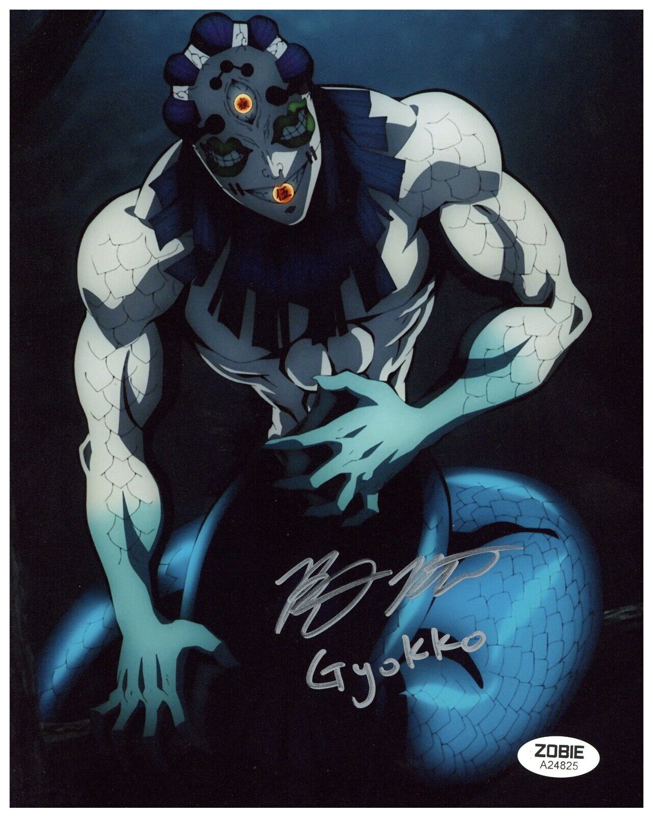 Brent Mukai Signed 8x10 Photo Demon Slayer Gyokko Autographed Zobie COA