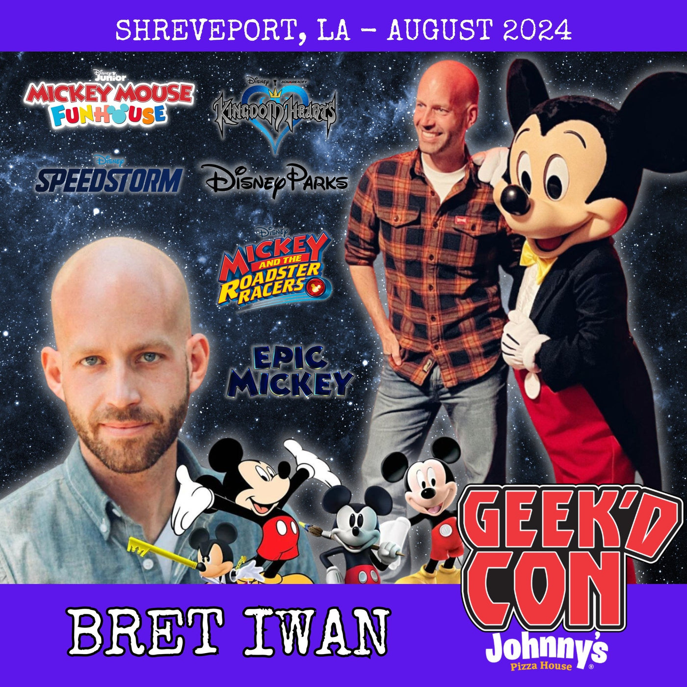 Bret Iwan Official Autograph Mail-In Service - Geek'd Con 2024
