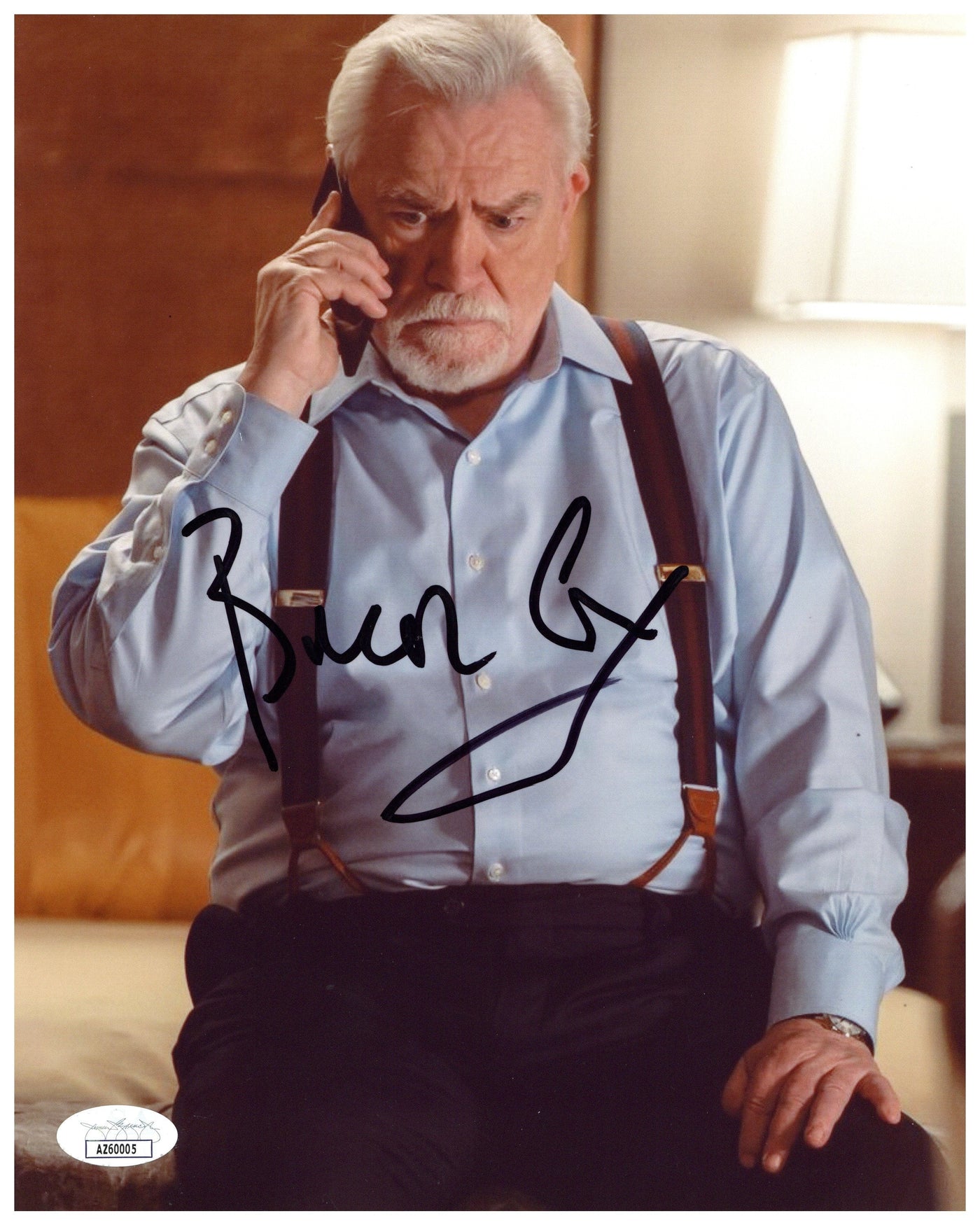 Brian Cox Signed 8x10 Photo Succession Authentic Autographed JSA COA