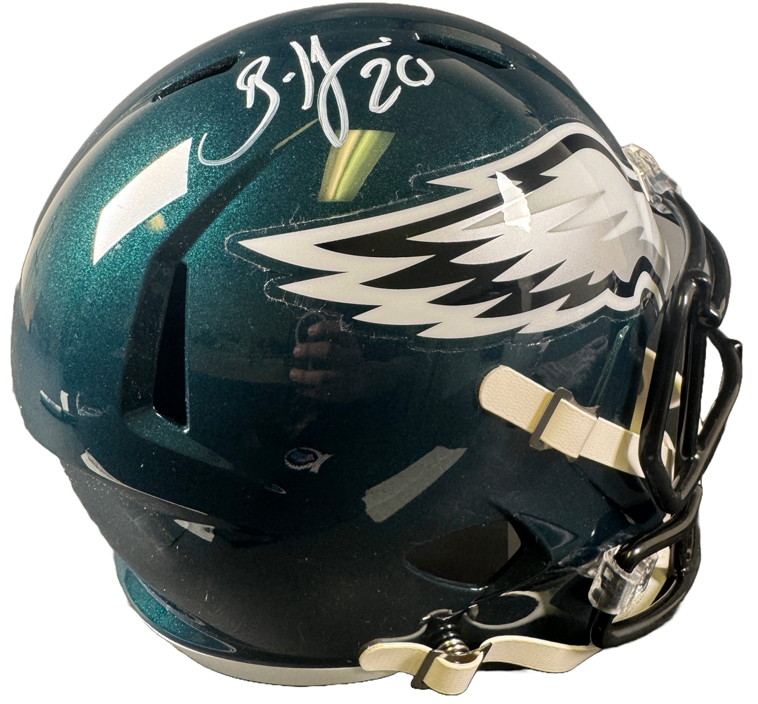 Brian Dawkins Signed Philadelphia Eagles F/S Speed Helmet Autographed BAS COA