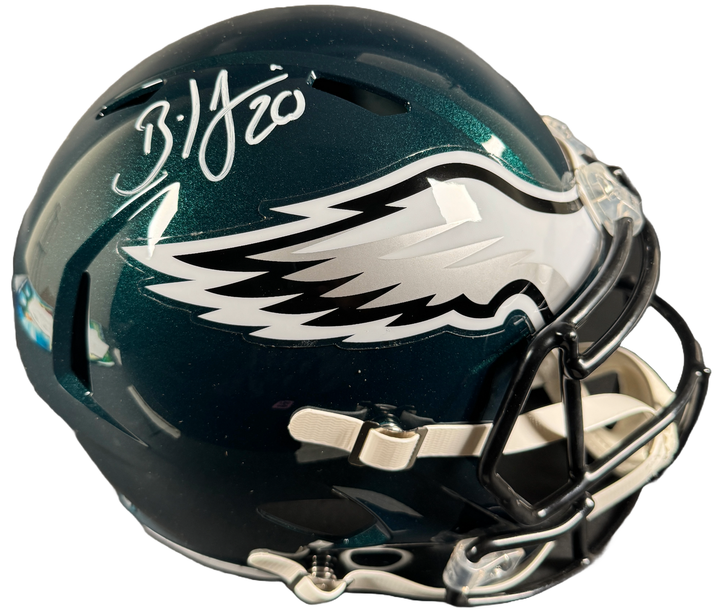 Brian Dawkins Signed Philadelphia Eagles F/S Speed Helmet Autographed BAS COA