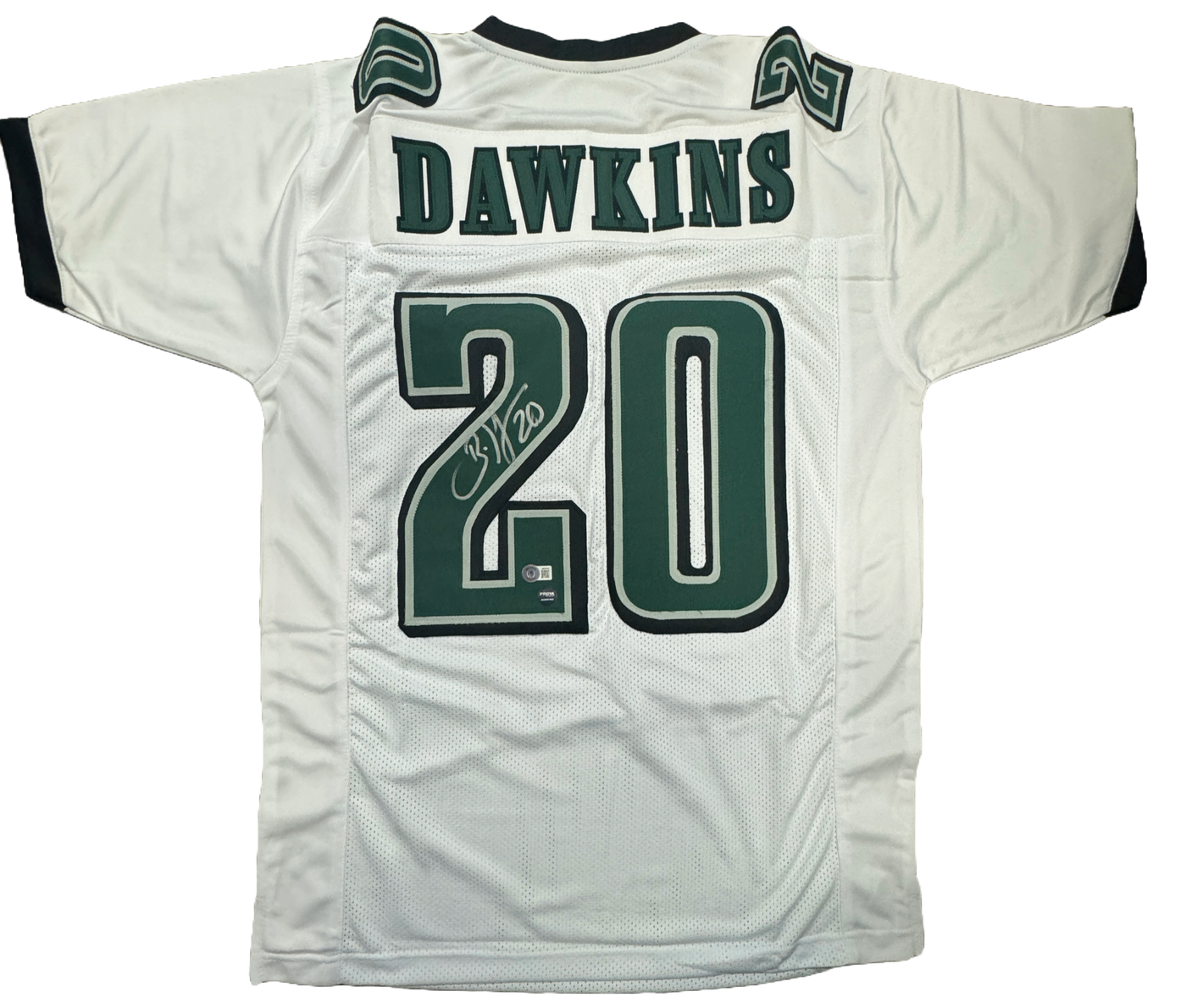 Brian Dawkins signed Philadelphia Eagles Custom Jersey Autographed BAS Zobie Productions