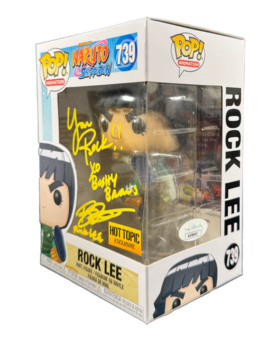 Brian Donavan Signed Funko Pop Naruto Rock Lee Autographed JSA COA