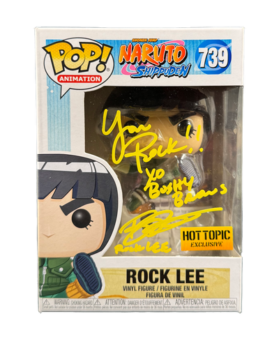 Brian Donavan Signed Funko Pop Naruto Rock Lee Autographed JSA COA