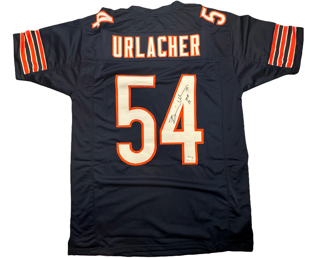 Brian Urlacher Signed Chicago Bears Custom Jersey Autographed BAS COA Zobie Productions