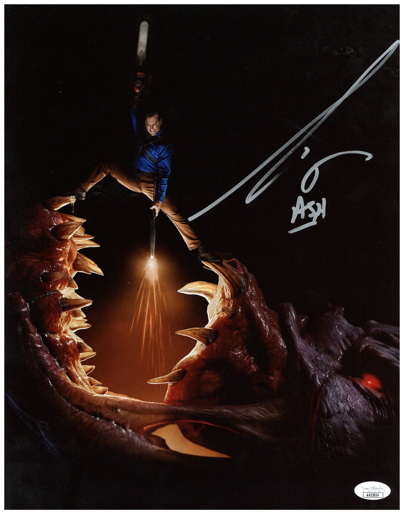 Bruce Campbell Signed 11x14 Photo Ash vs Evil Dead Authentic Autographed JSA COA 3
