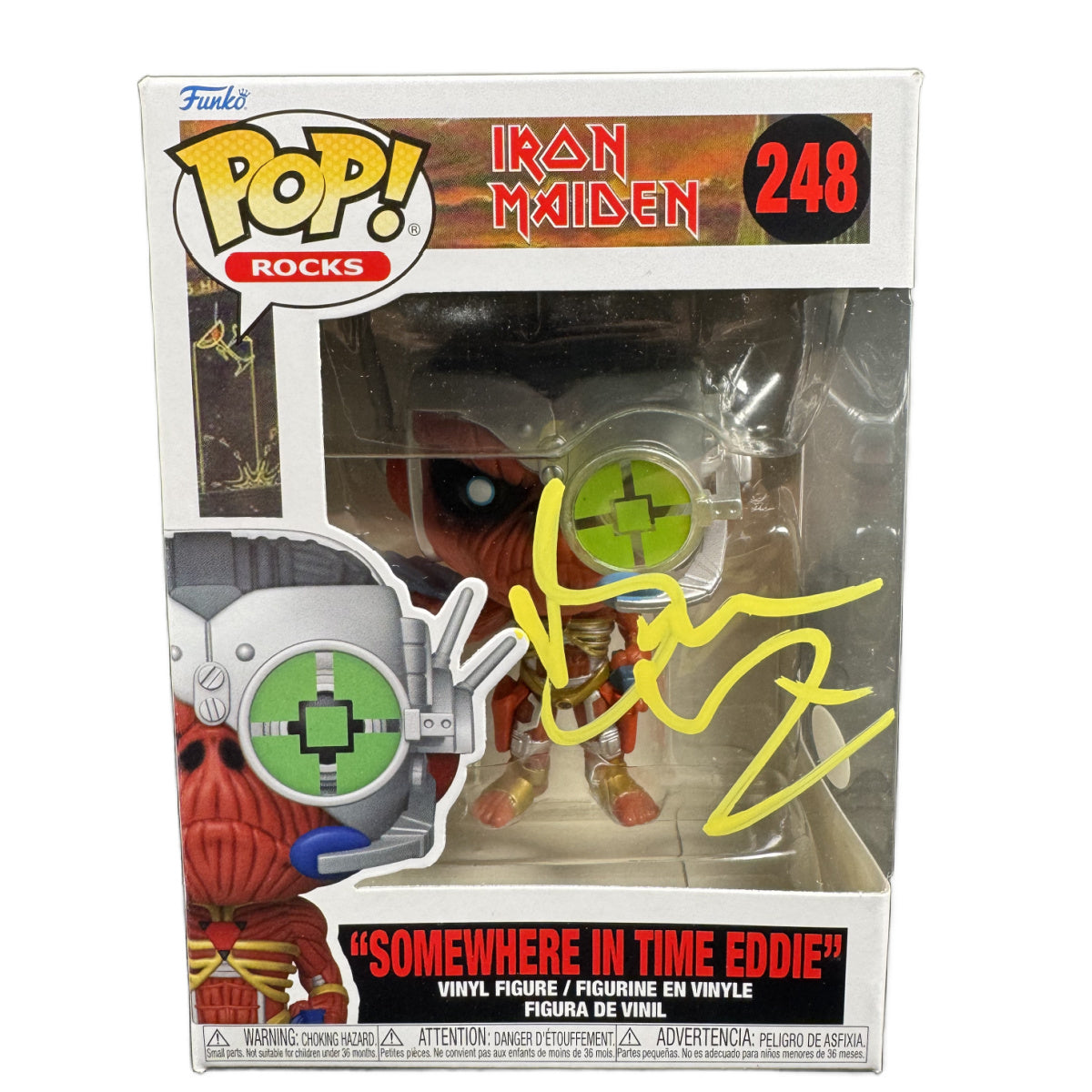 Bruce Dickinson Signed Funko POP Iron Maiden 248 Autographed JSA COA