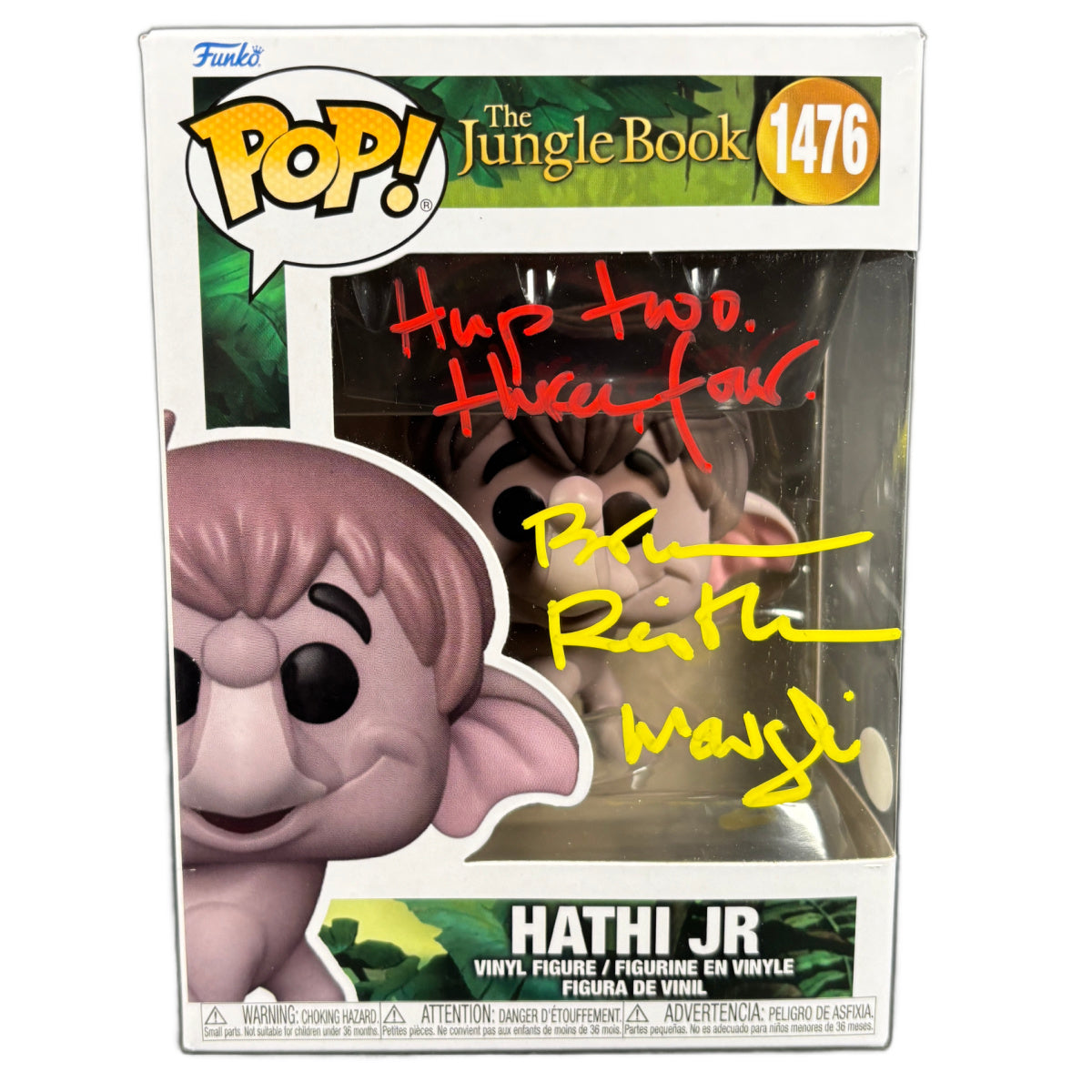 Bruce Reitherman Signed Funko POP The Jungle Book Baloo Autographed JSA COA 4