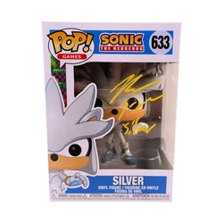 Image of Bryce Papenbrook Signed Funko POP Sonic the Hedgehog Silver Autographed JSA COA