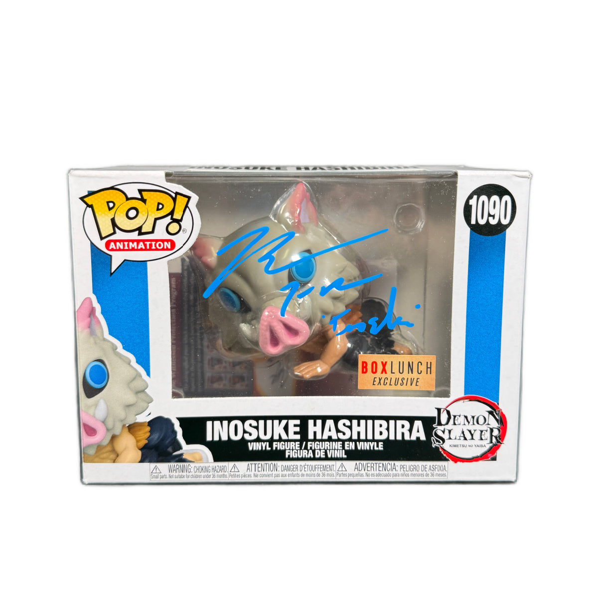 Bryce Pappenbrook Signed Funko Pop Demon Slayer Inosuke Autographed JSA COA