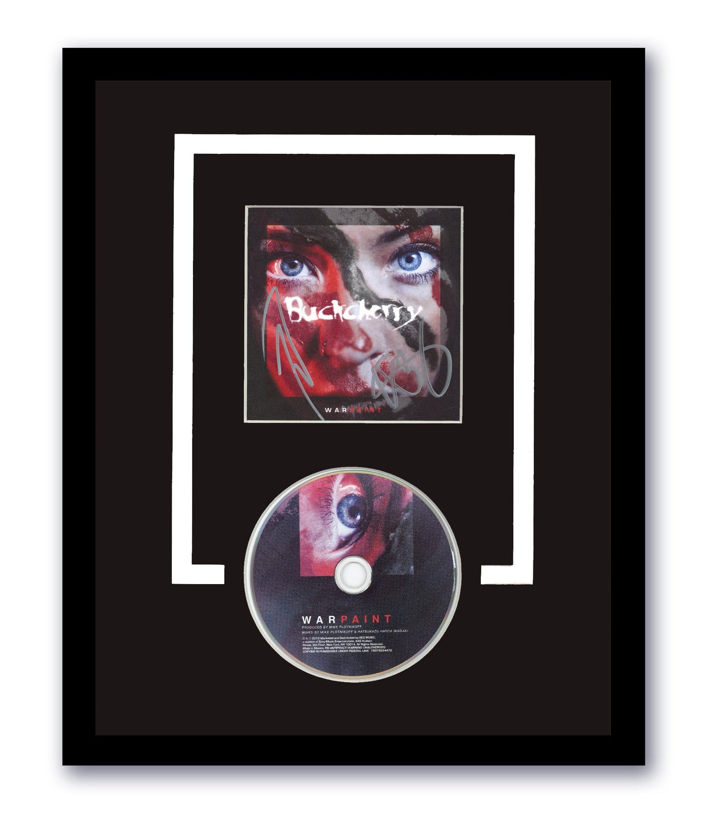 Buckcherry Signed Warpaint CD Custom Framed 11x14 Autographed AutographCOA
