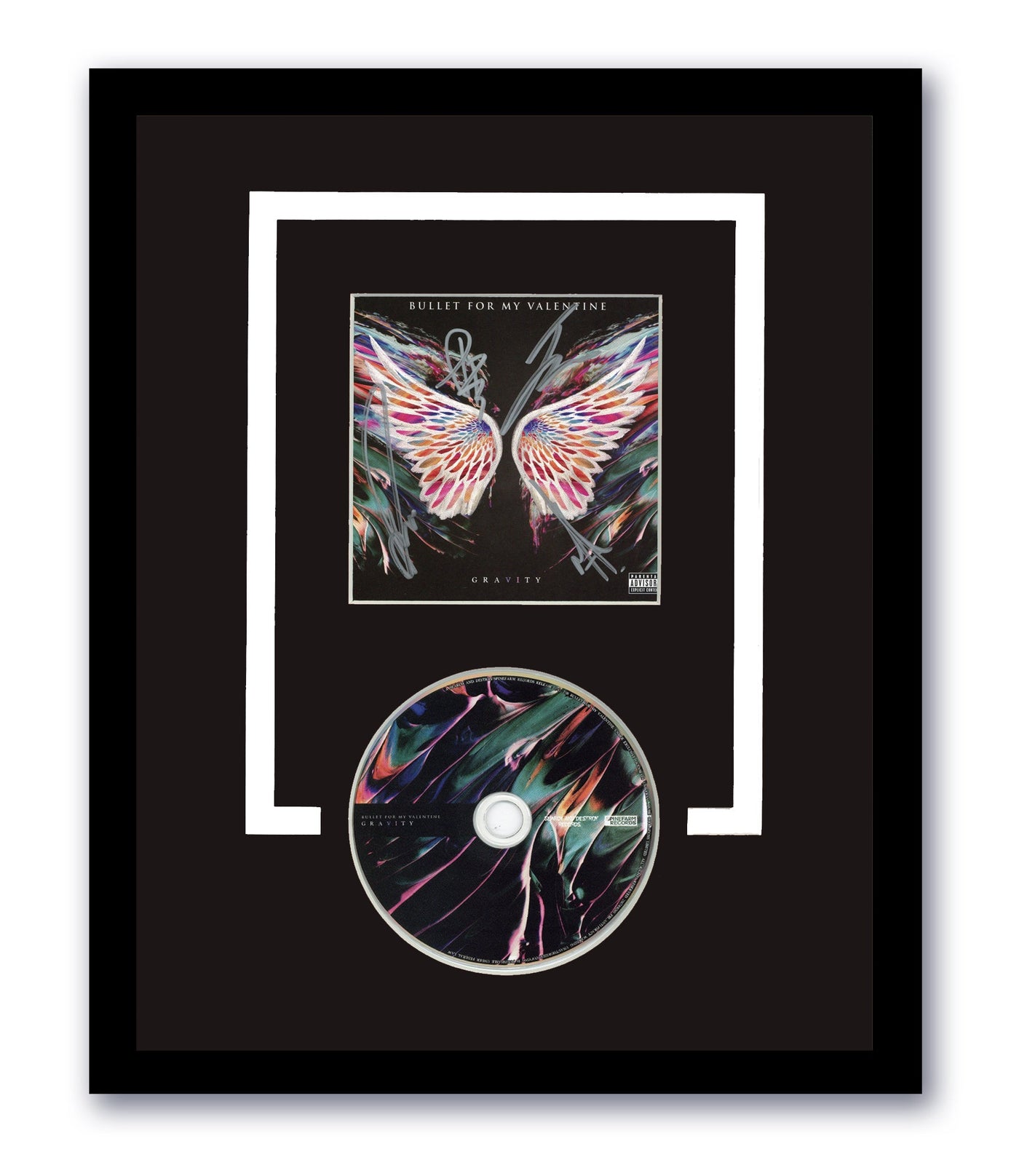Bullet For My Valentine Signed Gravity CD Custom Framed Autographed ACOA