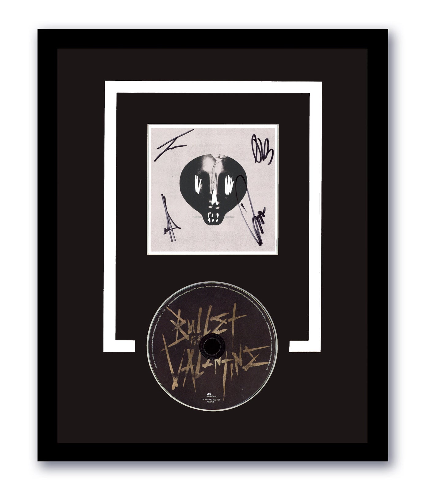 Bullet for My Valentinue Signed CD Custom 11x14 Framed 2021 Autographed ACOA