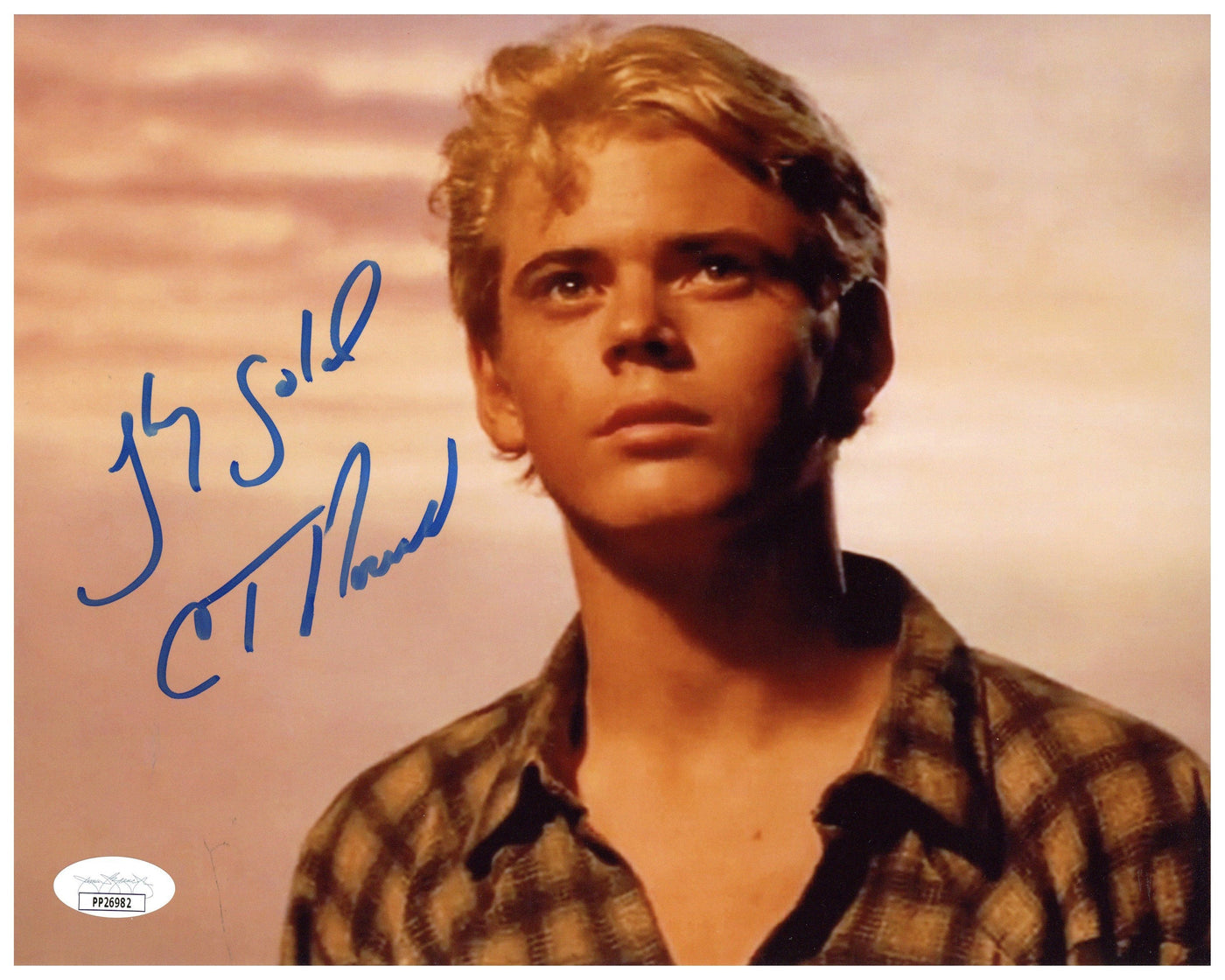 C Thomas Howell Autographed 8x10 Photo The Outsiders Ponyboy Signed JSA COA