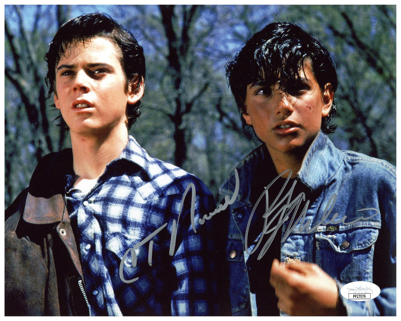 C Thomas Howell & Ralph Macchio Autographed 8x10 Photo The Outsiders Signed JSA