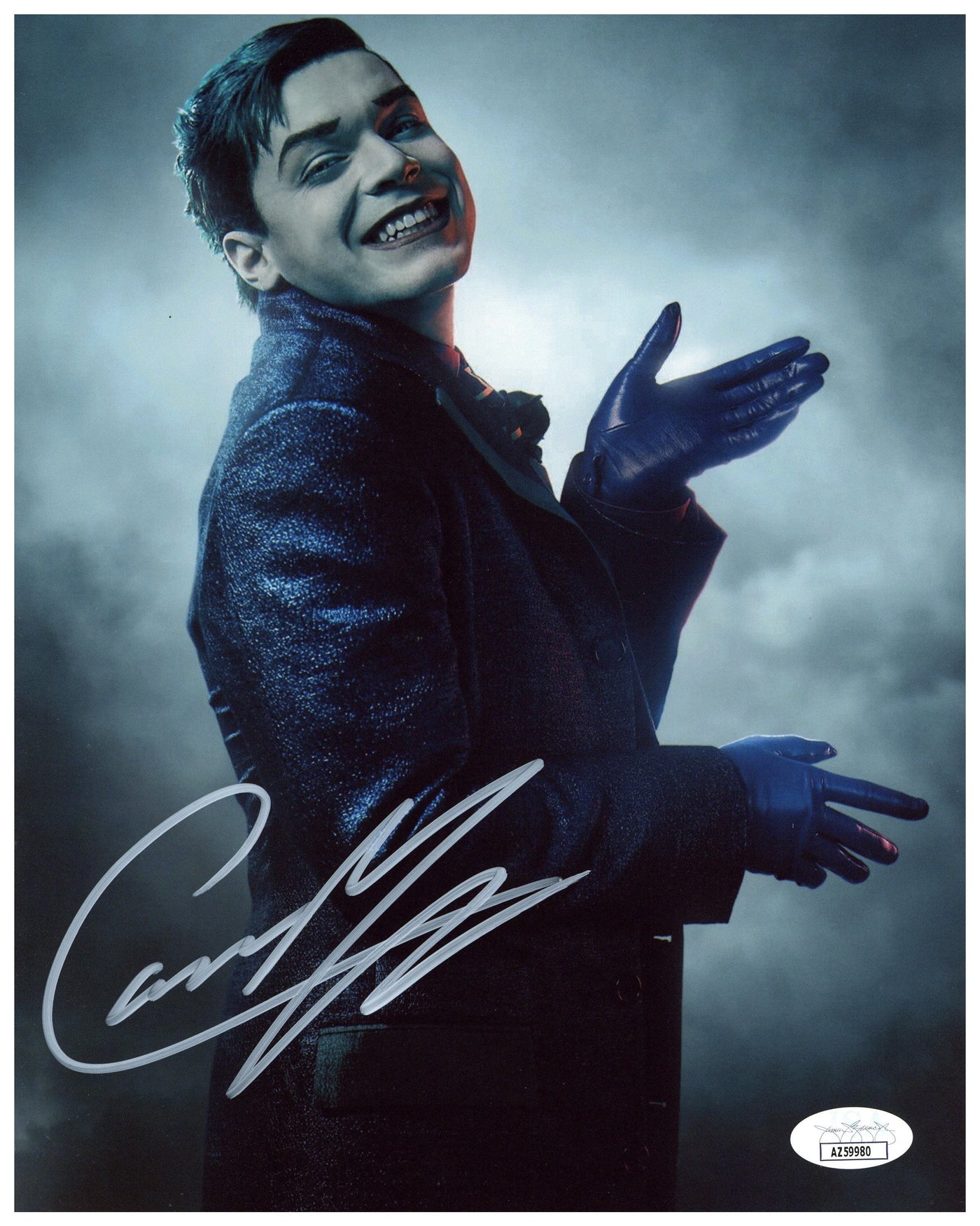 CAMERON MONAGHAN SIGNED 8X10 PHOTO GOTHAM JOKER AUTOGRAPHED JSA COA