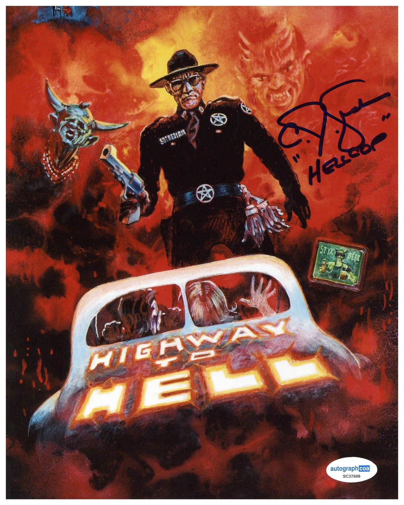 CJ Graham Signed 8x10 Photo Highway to Hell Autographed ACOA