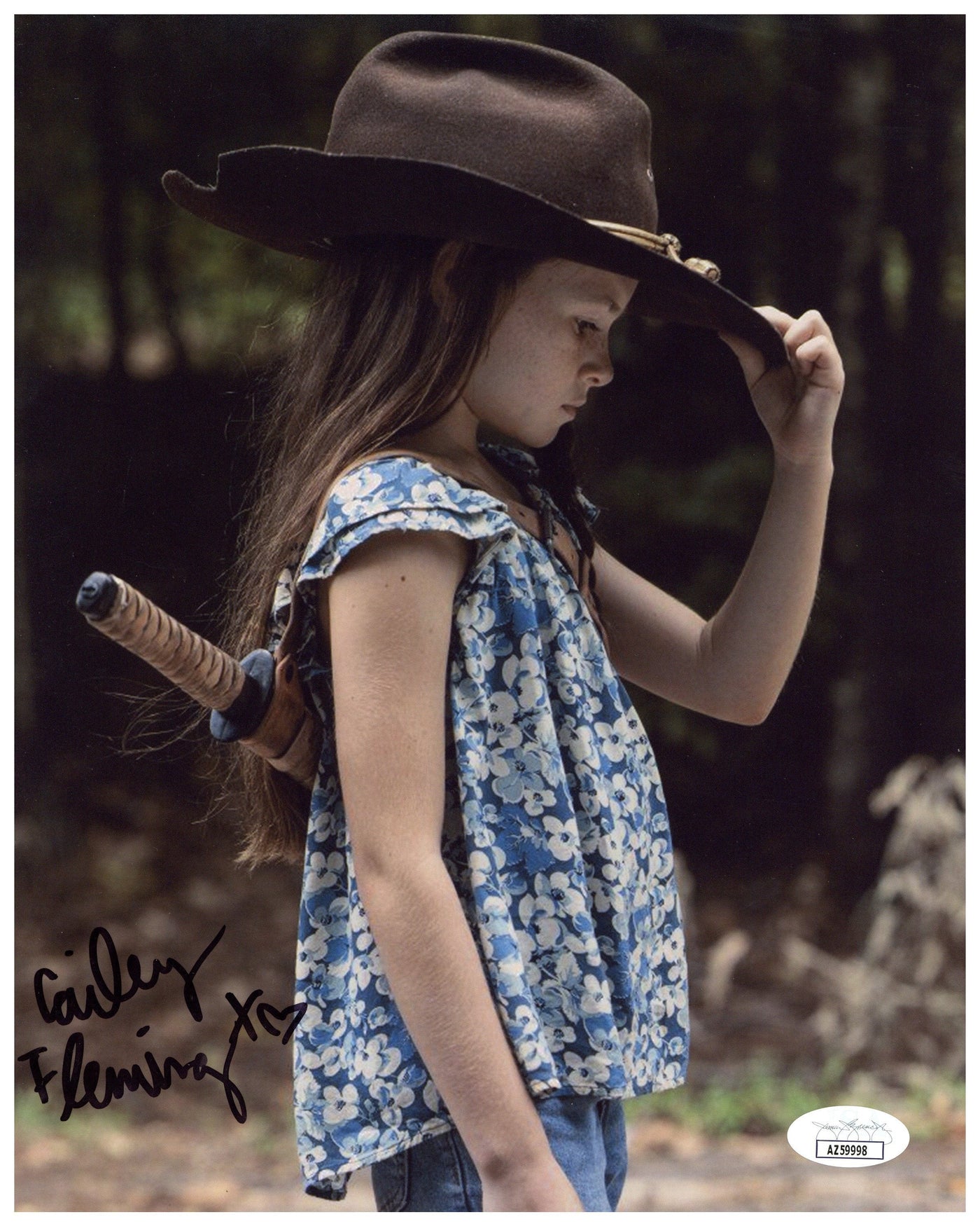 Cailey Fleming Signed 8x10 Photo The Walking Dead Judith Grimes Autographed JSA COA