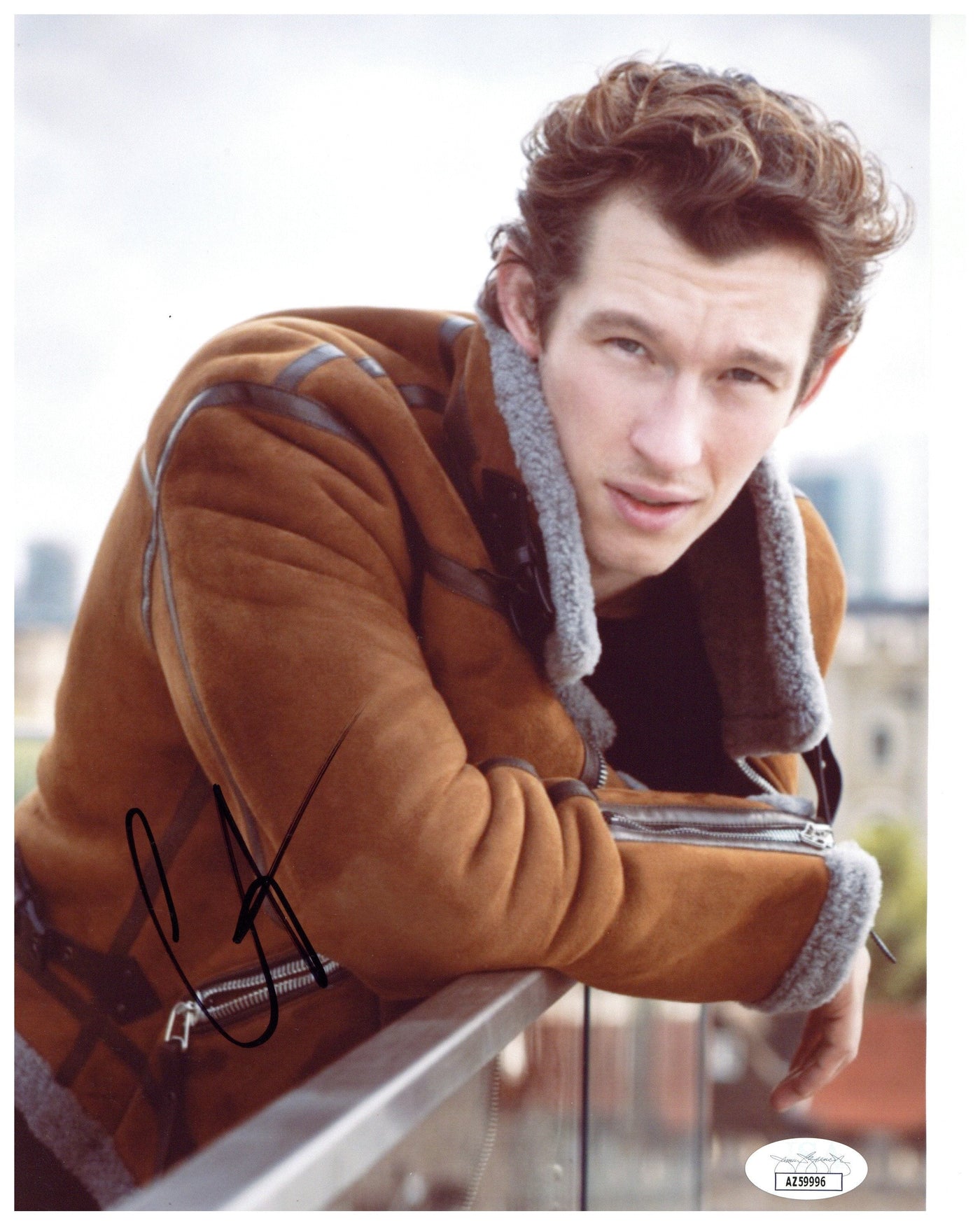 Callum Turner Signed 8x10 Photo MASTERS OF THE AIR Bucky Autographed JSA COA