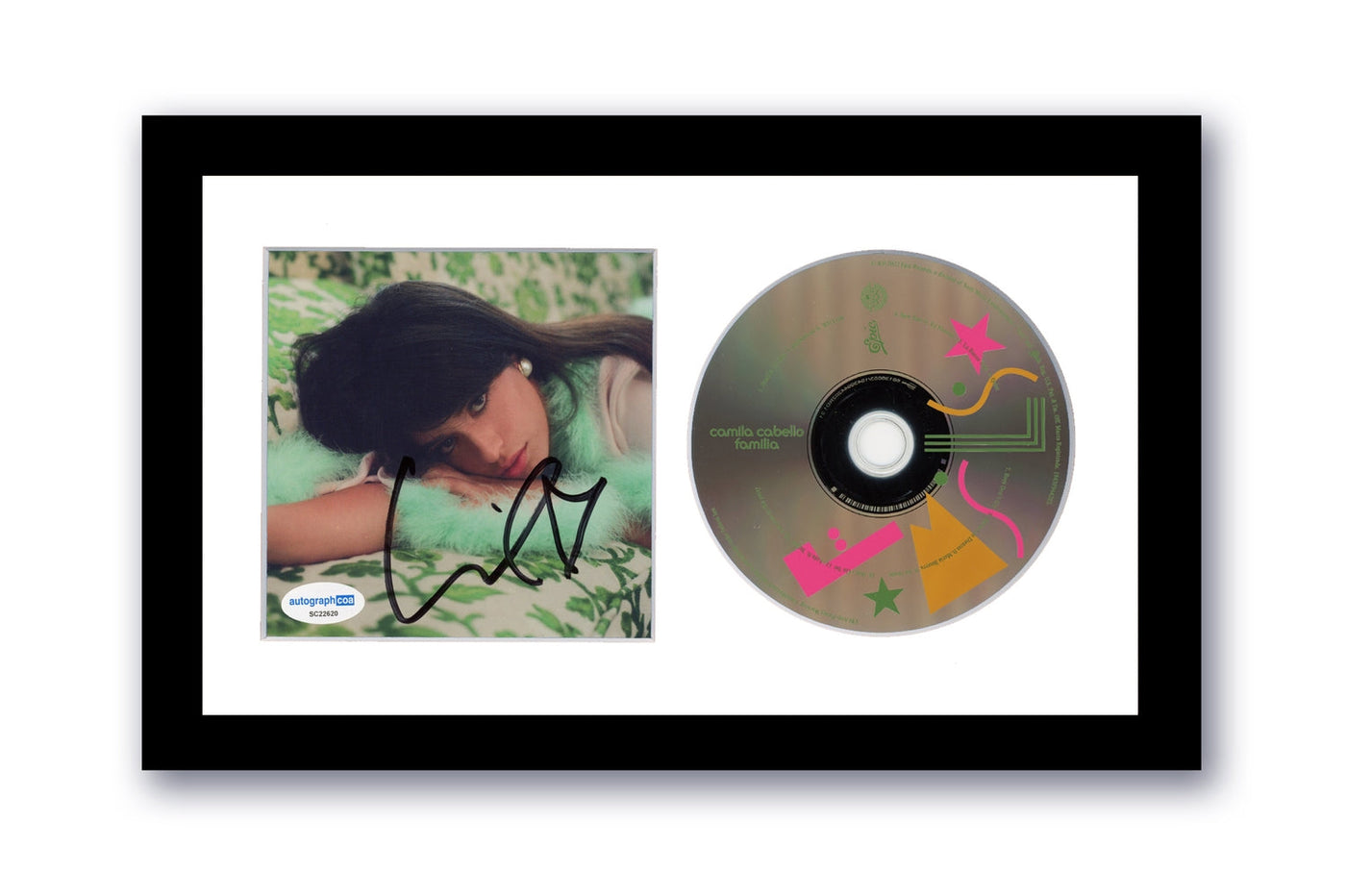 Camila Cabello Signed 7x12 Custom Framed CD Familia Autographed ACOA