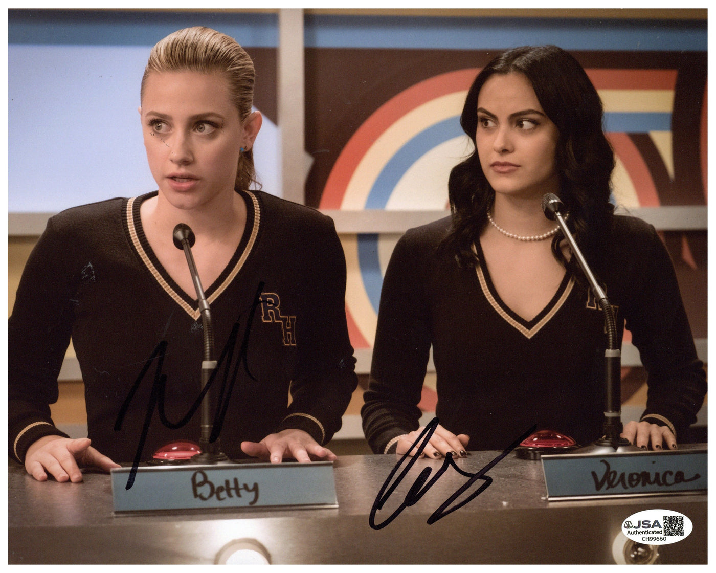 Camila Mendes & Lili Reinhart Signed 8x10 Photo Riverdale Autographed JSA COA 3