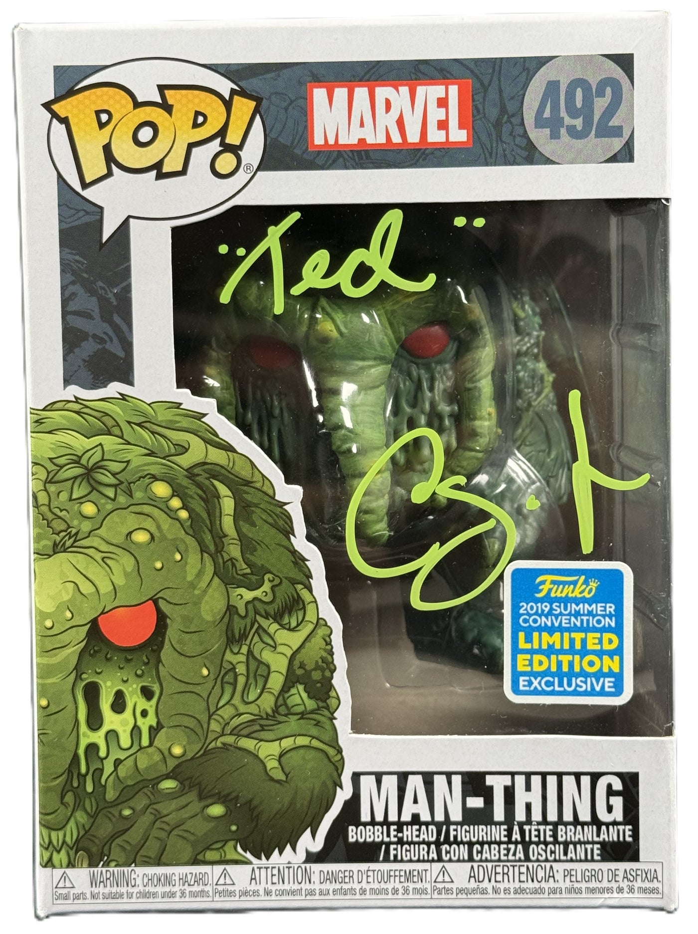 Carey Jones Signed Funko POP Man-Thing Autographed JSA COA