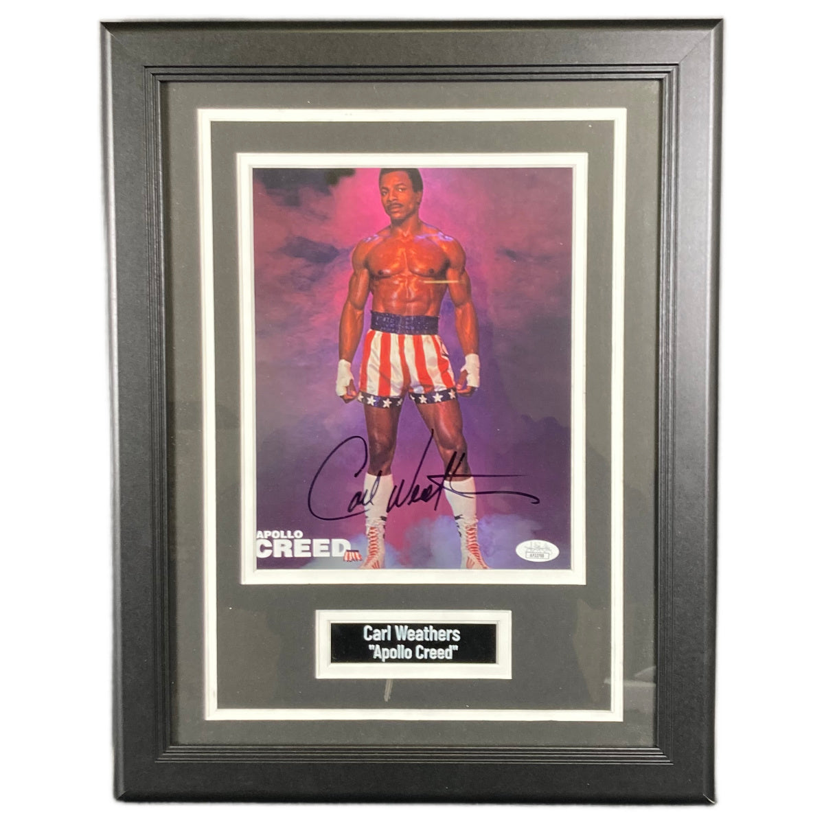 Carl Weathers Signed 8x10 Custom Framed Photo Rocky Apollo Creed Autographed JSA COA